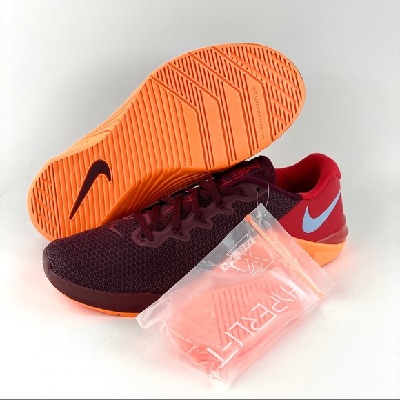 🏵NEW Nike Metcon 5 Maroon Orange🏵 - Picture 6 of 13